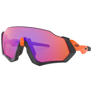 Oakley Flight Jacket Sunglasses - Neon Orange/Prizm Trail