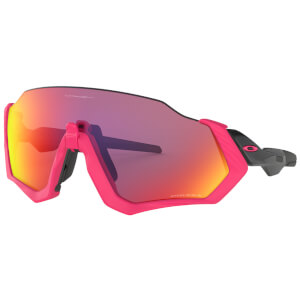 Oakley Flight Jacket Sunglasses - Neon Pink/Prizm Road
