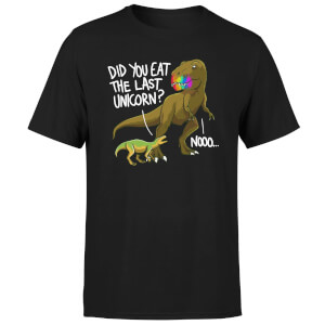 Dinosaur Unicorn Men's T-Shirt - Black