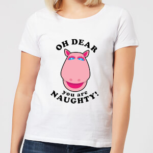T-Shirt Femme You Are Naughty! George Rainbow - Blanc