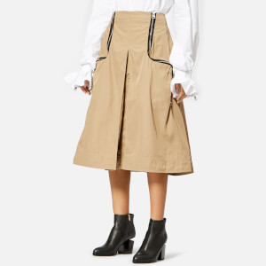 JW Anderson Women's Two Way Zipper Skirt - Cumin