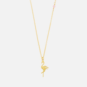 Anni Lu Women's Flamingo Necklace - Gold