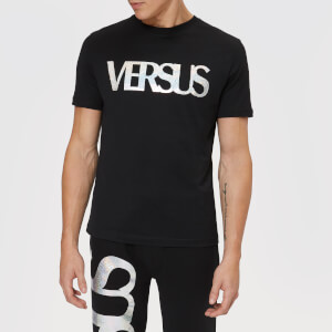 Versus Versace Men's Large Logo T-Shirt - Black