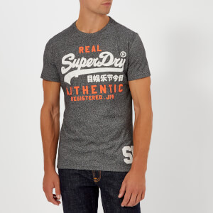 Superdry Men's Vintage Authentic Duo T-Shirt - Black Grit