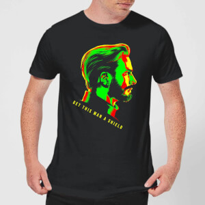 T-Shirt Homme Profil Captain America Avengers - Noir