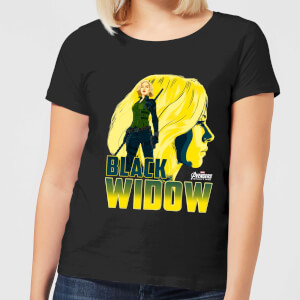 Avengers Schwarz Widow Damen T-Shirt - Schwarz