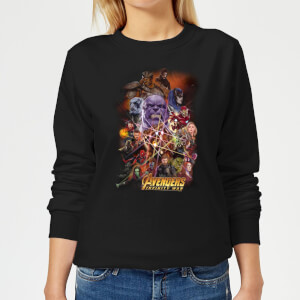 Avengers Team Portrait Damen Pullover - Schwarz