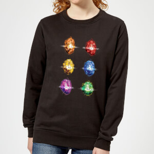 Avengers Infinity Stones Women's Sweatshirt - Black