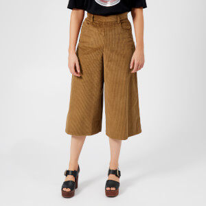 See By Chloé Women's Corduroy Culottes - Mustard Brown
