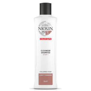 NIOXIN 3-part System 3 Cleanser Shampoo for Colored Hair with Light Thinning 300ml