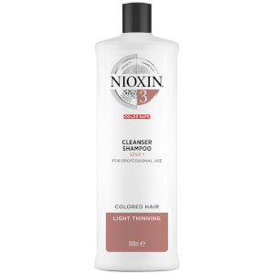 NIOXIN 3-Part System 3 Champú Limpiador para cabellos coloreados con ligero debilitamiento 1000ml