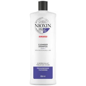 NIOXIN 3-part System 6 Cleanser Shampoo for Chemically Treated Hair with Progressed Thinning 1000ml