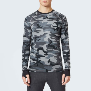 Peak Performance Men's Spirit Print Long Sleeve Top - Grey Mel Camo