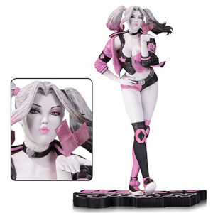 Harley Quinn Pink, White and Black Valentine's Variant by Stanley Artgerm Lau Statue - 19 cm