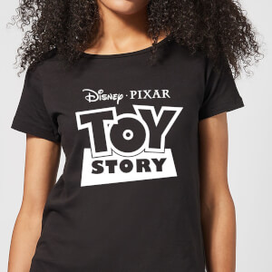 Toy Story Logo Outline Women's T-Shirt - Black