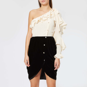 Philosophy di Lorenzo Serafini Women's Ruffle Sleeve Dress - Black/White