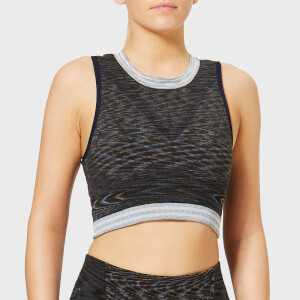 LNDR Women's Space Crop Top - Dark Grey