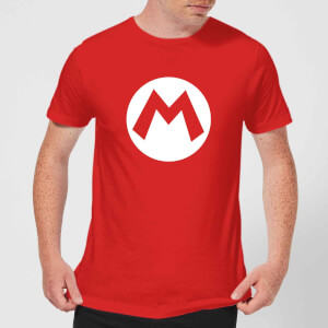 Nintendo Super Mario Mario Logo Men's T-Shirt - Red