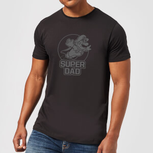 Nintendo Super Mario Super Dad Men's T-Shirt - Black