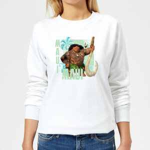 Sweat Femme Maui Vaiana, la Légende du bout du monde Disney - Blanc