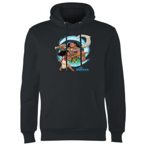 Sweat à Capuche Homme Vague Vaiana, la Légende du bout du monde Disney - Noir