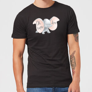 T-Shirt Homme Happy Day Dumbo Disney - Noir
