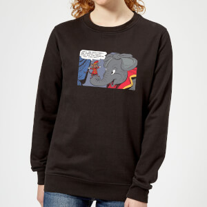 Sweat Femme Dumbo et Souris Dumbo Disney - Noir