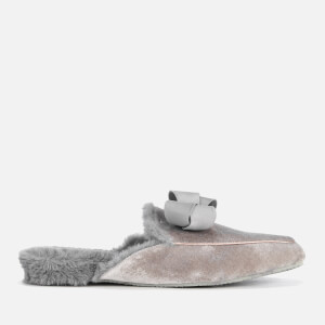 Ted Baker Women's Bhaybe Velvet Mule Slippers - Light Grey
