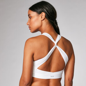 Myprotein Power Cross Back Sports Bra - White