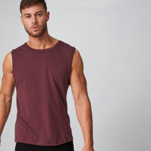 Luxe Classic Sleeveless T-Shirt - Oxblood