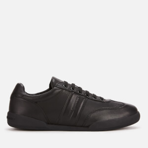 Armani Exchange Men's Leather Low Profile Trainers - Black