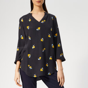 Joules Women's Bethan Pop Over Shirt - Grey Pom Floral