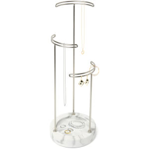 Umbra Tesora Jewellery Stand - White/Nickel
