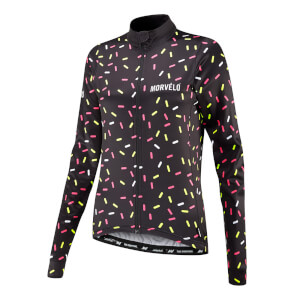Morvelo Women's Strands Thermoactive Long Sleeve Jersey - Black/Yellow/White/Pink