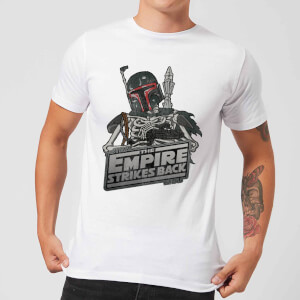 Star Wars Boba Fett Skeleton Men's T-Shirt - White