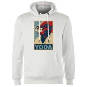 Star Wars Yoda Poster Hoodie - White