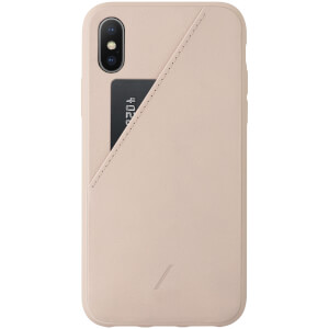 Native Union Clic Card iPhone Xs Case - Rose