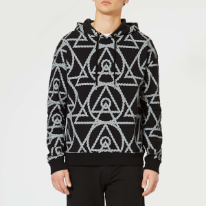 Avant L'Oeil Men's Logo Rope Print Hoody - Black