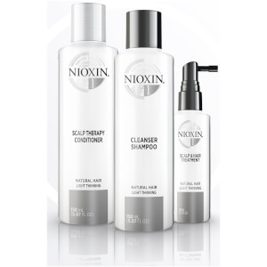 NIOXIN 3-Part System 1 Trial Kit for Natural Hair with Light Thinning