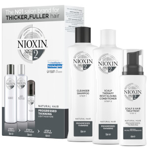 NIOXIN 3-Part System 2 Trial Kit for Natural Hair with Progressed Thinning