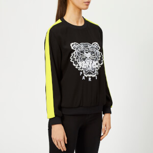 KENZO Women's Soft Sweater Tiger Embroidery - Black