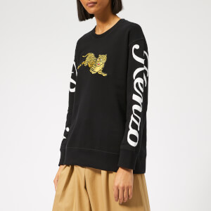 KENZO Women's Jumping Tiger Relax Sweatshirt - Black