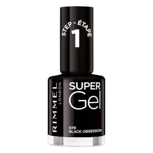 Rimmel Super Gel Nail Polish - Black Obsession