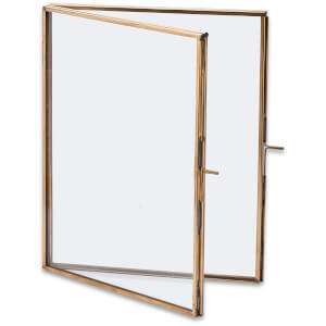 Nkuku Folded Danta Frame - Antique Brass - Portrait - 8 x 10"
