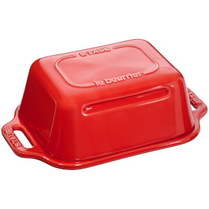 Staub Ceramic Rectangular Butter Dish - Cherry