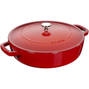 Staub Round Chistera Saute Pan - Cherry - 28cm