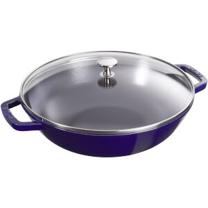 Staub Round Small Wok - Dark Blue - 30cm