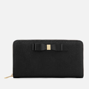 Ted Baker Women's Aine Bow Zip Around Matinee Purse - Black