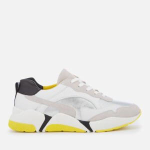 Dune Women's Ellorenzo Leather Runner Style Trainers - Multi