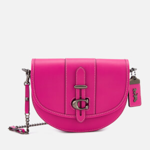 Coach 1941 Women's Glovetanned Leather Saddle Bag - Fuchsia